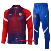 FC Barcelona Training Huppari Suits 2021-22 Neljännes Zip Sininen Punainen - Miesten
